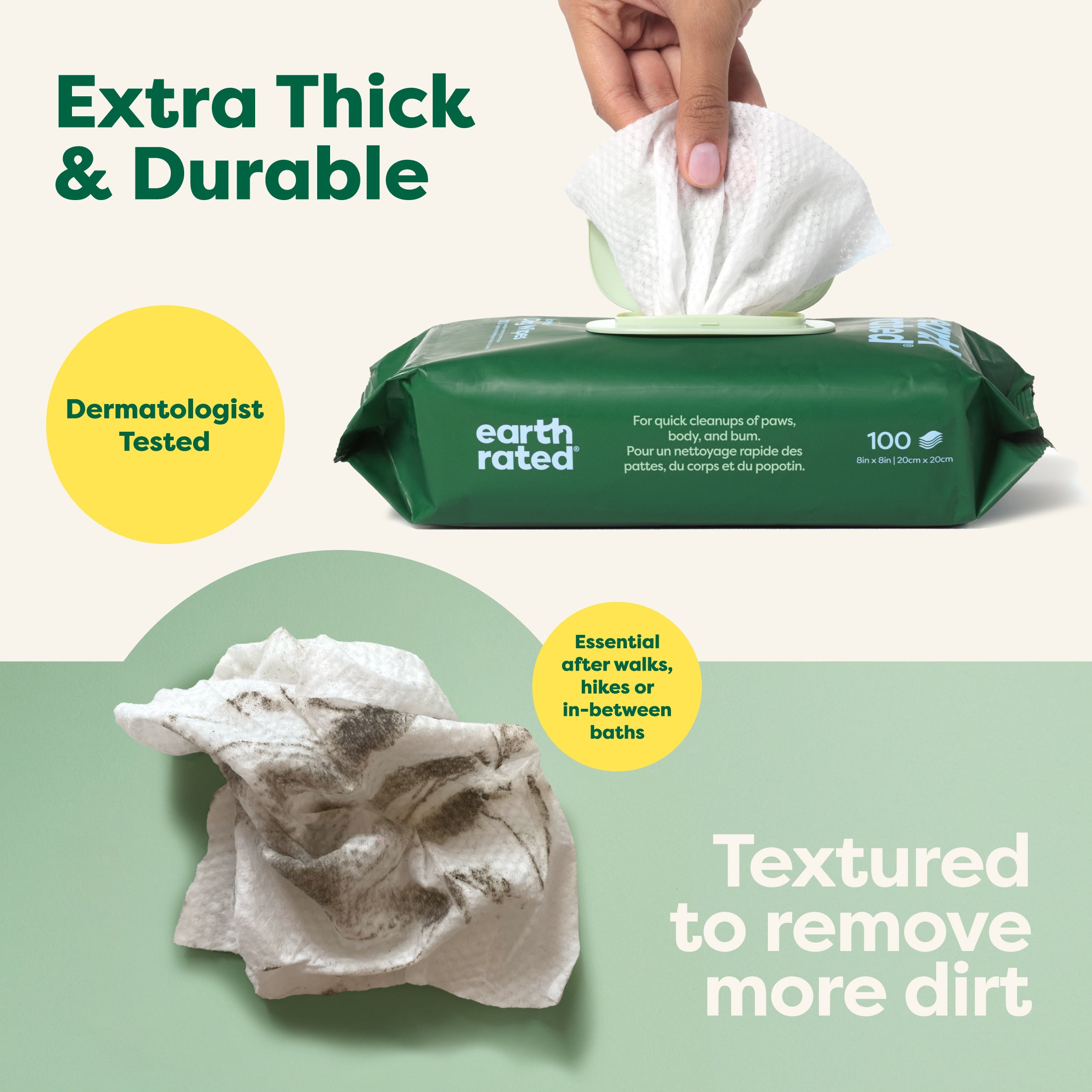 Textured Dog Grooming Wipes