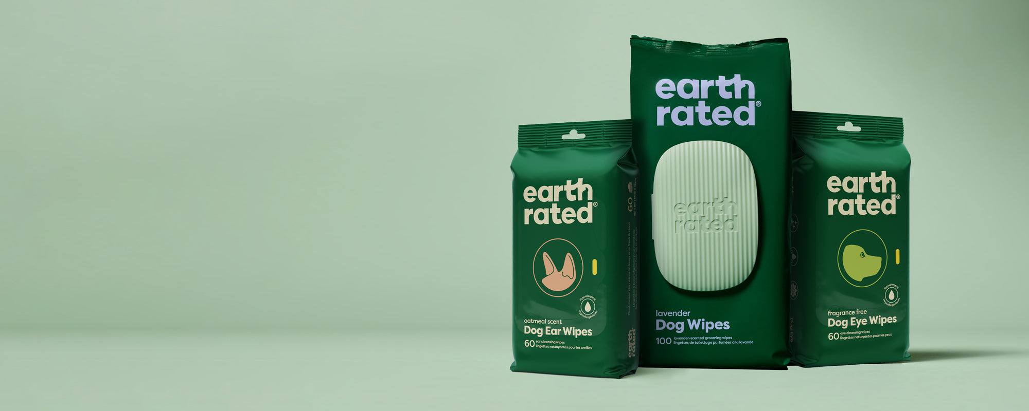 Earth Rated Dog Wipes For Paws Body and Bum