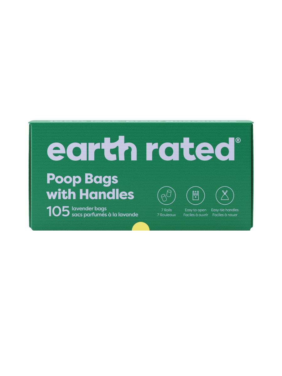 Dog Poop Bags With Handles on a Roll